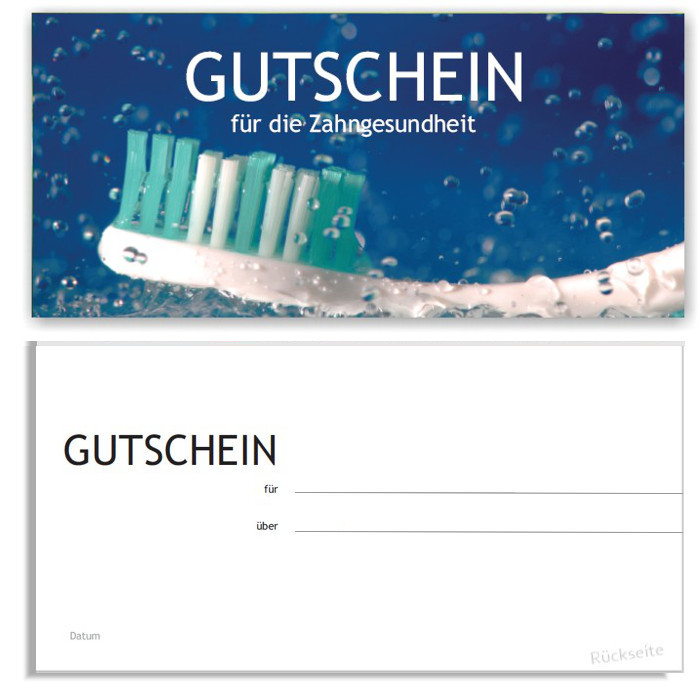 Dentalgutscheine für IGeL 